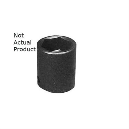 K-Tool International 1" Drive Impact Socket 6-Point, 1-1/8", 1" Drive Short KTI-35136